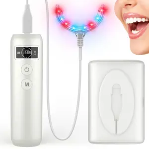 Red Light Therapy For Gums - 8 Red & 8 Blue Diodes for Improved Blood Circulation & Tissue Healing - FDA Approved Dental Device for Gum Health