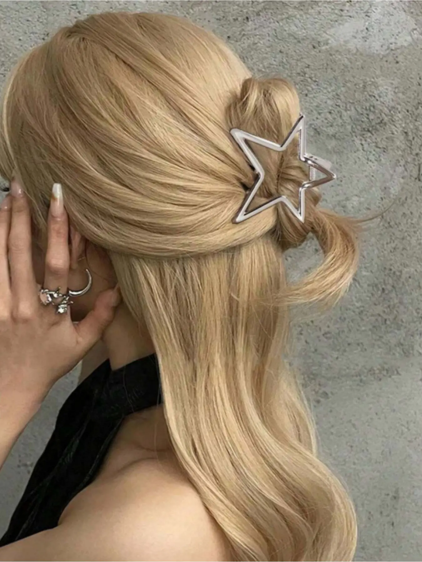 1 cute and cool pentagram hairpin for women's fine hair, star-shaped hairpin Y2K style hairpin for half-tie hairstyle, hairpin hairpin, school daily college autumn and winter vacation beach style women's hair accessories