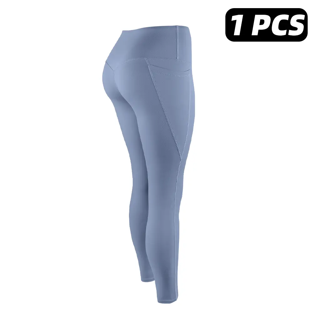 【no fleece】1PC - Legging - Blue