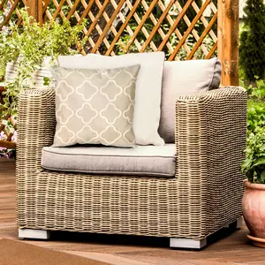 Lush Decor VISIONS I Indoor/Outdoor Handmade Pillow - Transitional Geometric Casual Accent  (Crochet Tile)