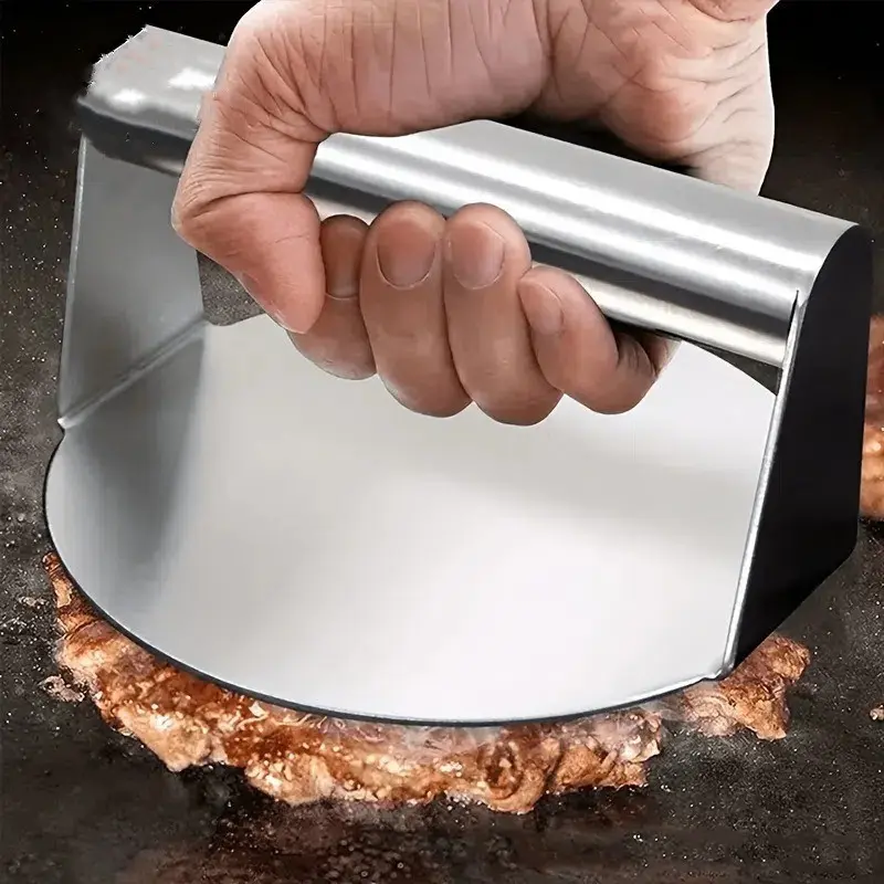 Stainless Steel Burger Press, Perfect for Burgers, Sliders & Pancakes, Durable Kitchen Tool, Easy to Use, Ideal for Home Cooking, Kitchen Gadgets, Kitchen Tools and Gadgets