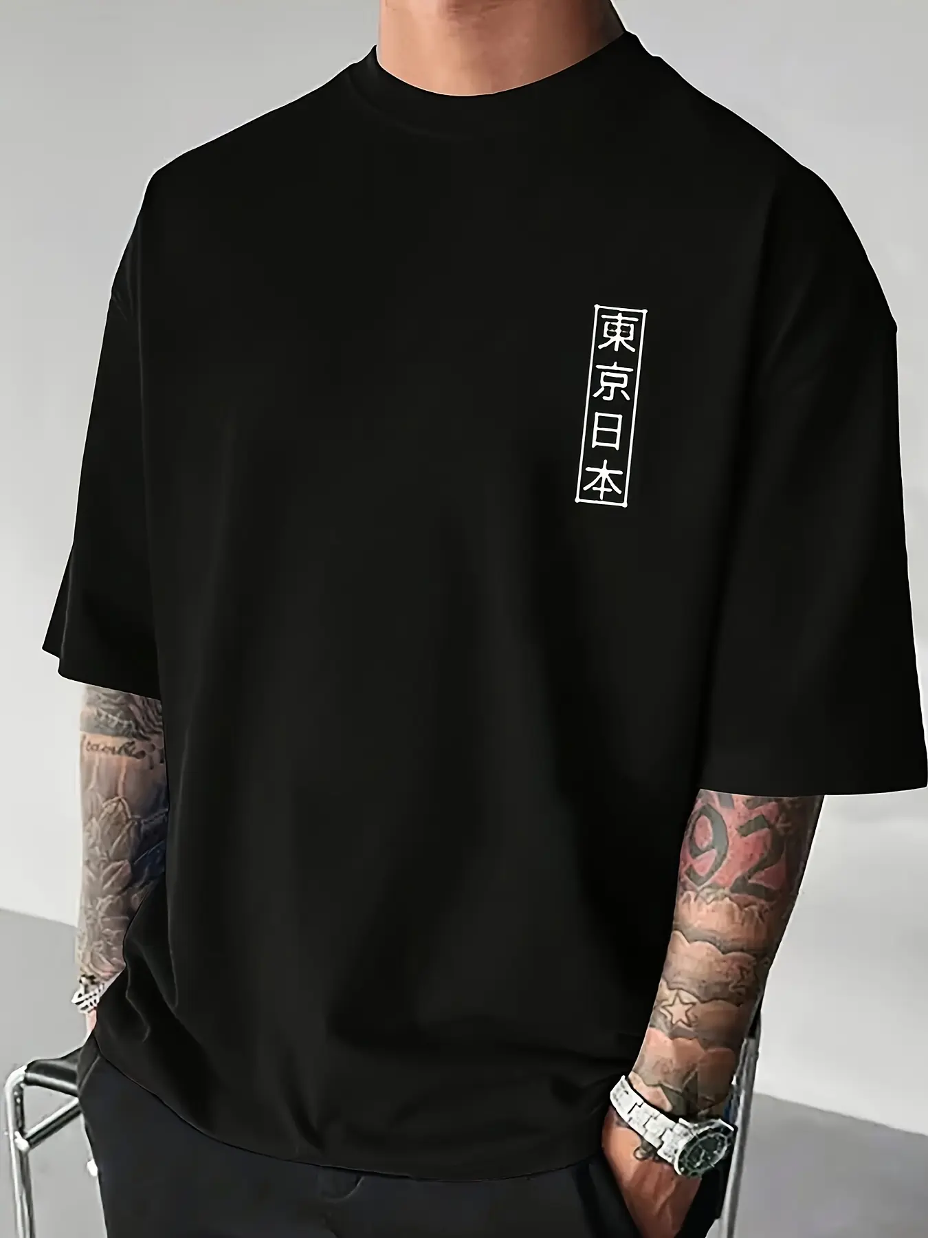 Men'S Japanese Tokyo Graphic Print Oversized T-Shi unisex soft cotton short sleeve t shirt, vintage graphic casual tee for men women teens, perfect birthday holiday gift for camping travel gym daily street casual wear