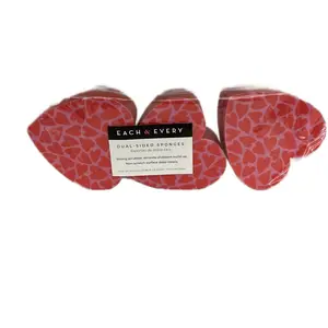 Valentines Dual Sided Sponge - Versatile for Sponging, Matting, or Decorative Use in Home Decor set of six