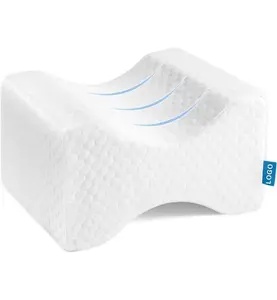 Nazarian Memory Foam Leg Pillow with Magnetic Massage - Orthopedic Knee Pillow for Side Sleepers, Sciatic Pain Relief