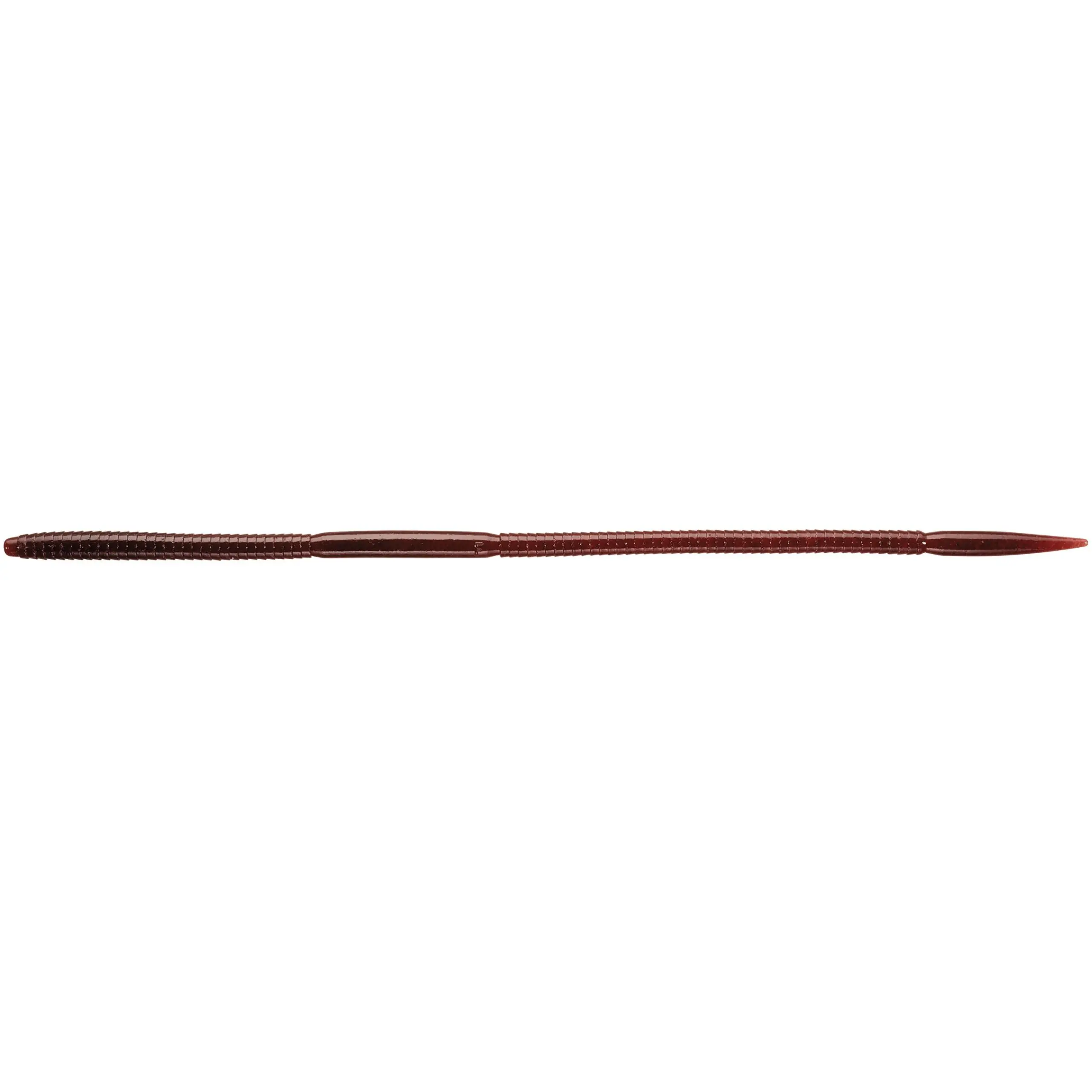 Bow Worm Noodle 8 Inch, Nightcrawler Shape Salt-Plastic Lure with Sensitive Twitch Action for Wacky/Dropshot Rigs, Bass Fishing Bait, Pack of 4, 8 Inches, Bite Inducing Action, Encourages More Bites