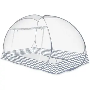 Pop-Up Net Tent for Bed |   Full Enclosure with-Fine Mesh & Foldable Frame |   Indoor/Camping, Travel Bed - Easy & Pack up(Twin Size)
