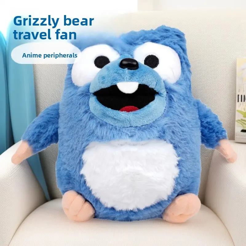 New Plush Toy Grizzy & the Lemmings Bear and the Lemmings Anime Merchandise  Doll