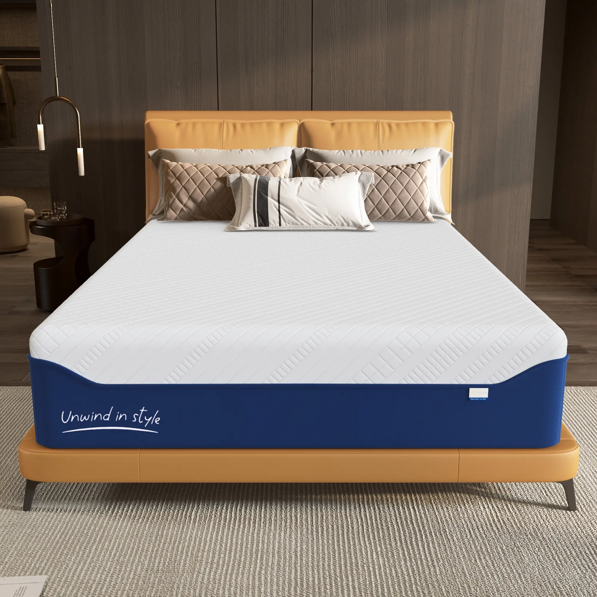 Green Tea Gel Memory Foam Mattress in a Box with Cooling Gel Infusion, CertiPUR-US Certified, Washable Cover, Restful Night Pressure Relief