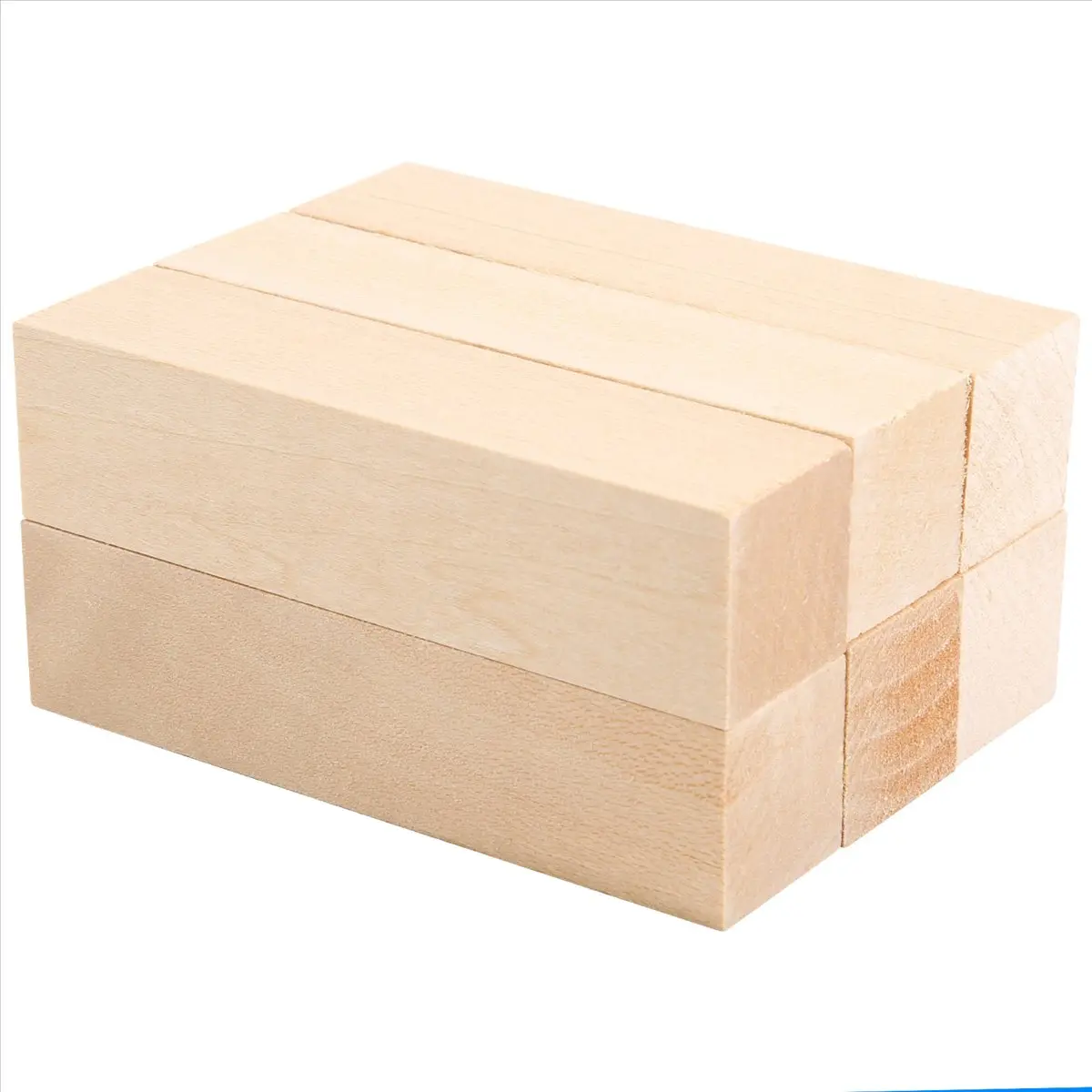 6Pcs Beginner-Friendly Durable Basswood Carving Blocks Set - Soft Fine Texture Handicraft Kit, Perfect Wood for Woodcarvers, Lightweight Sleek Surfaces for Whittling/Pocket Knives, Automotive Wheel Rim Accessory Making, Stunning Gift for Whittler