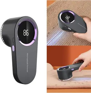 Electric Lint Remover USB Rechargeable with LED Screen  Fabric Shaver for Clothes & Sweaters