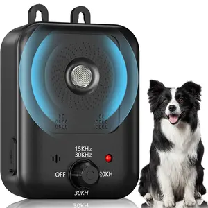 Anti-Barking Device for Dogs, Ultrasonic Dog Bark Deterrent, 3 Modes Ultrasonic Bark Box, Long Range 50ft, Indoor & Outdoor Use