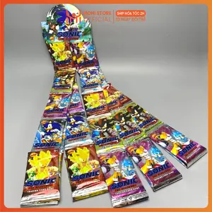 Sonic Character Trading Card Pack Bundle – 3 Strips, 12 Packs per Strip, 5 Cards per Pack