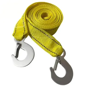 Heavy Duty Car Tow Cable 3Ton 5Ton 3M 4M Trailer Towing Rope Strap With Safety Hooks Emergency Road Recovery Kit For Car Van