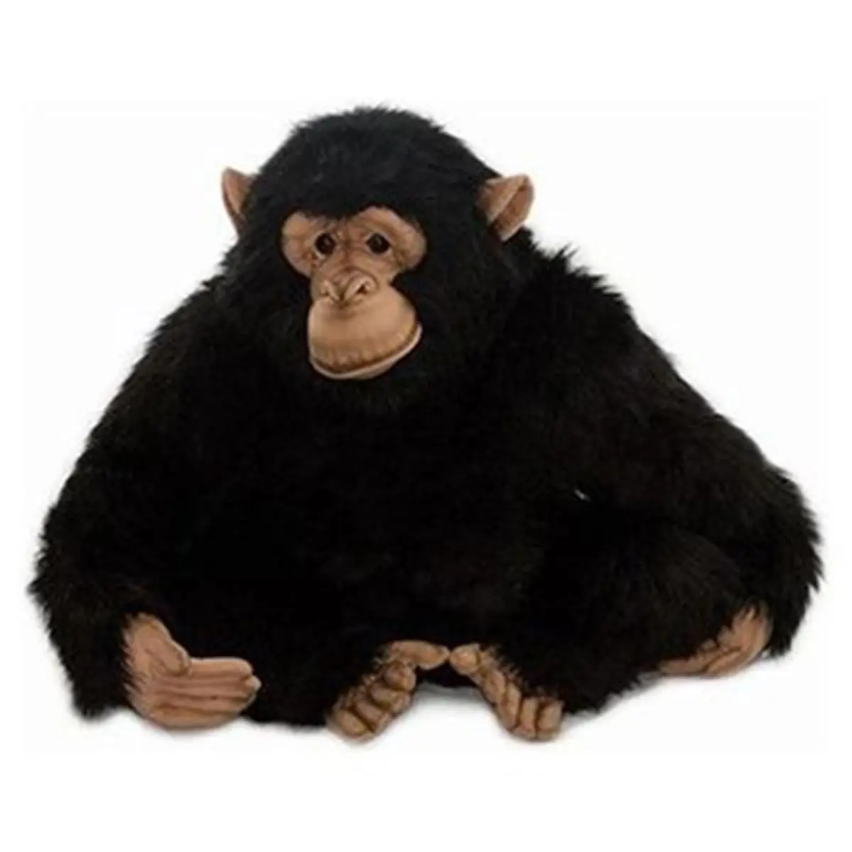 Hansa Soft Adorable Stuffed Chimp Cat Toy - 18" Adult Velour, 16.14" L x 15.75" W x 18.11" H, Toys for Tots, Cute Plush Charm, Suitable for 3-4 Years Old Pets