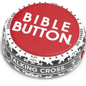 Bible Button | 365 Uplifting KJV Verses | Faith Based Gifts - Christian Gifts for Men - Christian Gifts for Women - Bible Verse Gifts