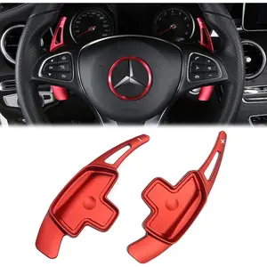 Steering Wheel Paddle Shifter Extension for Mercedes A/G Class 2019-2022, C/CLS 2015-2021, E/SL/SLC 2017-2020, GLA/GLC/GLE/S 2016-2022, GLS 2017-2021, Aluminum Shift Paddle Extender