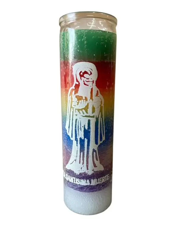 VELA Candle 7 Potencia 7 Powers Santeria Spells Egun Osha Palo Santo Decor Ornaments Decoration