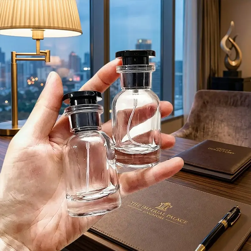 Travel Must-Have: 3-Pack Leak-Proof Glass Perfume Refillable Design Atomizers (30ml) Travel Bottles