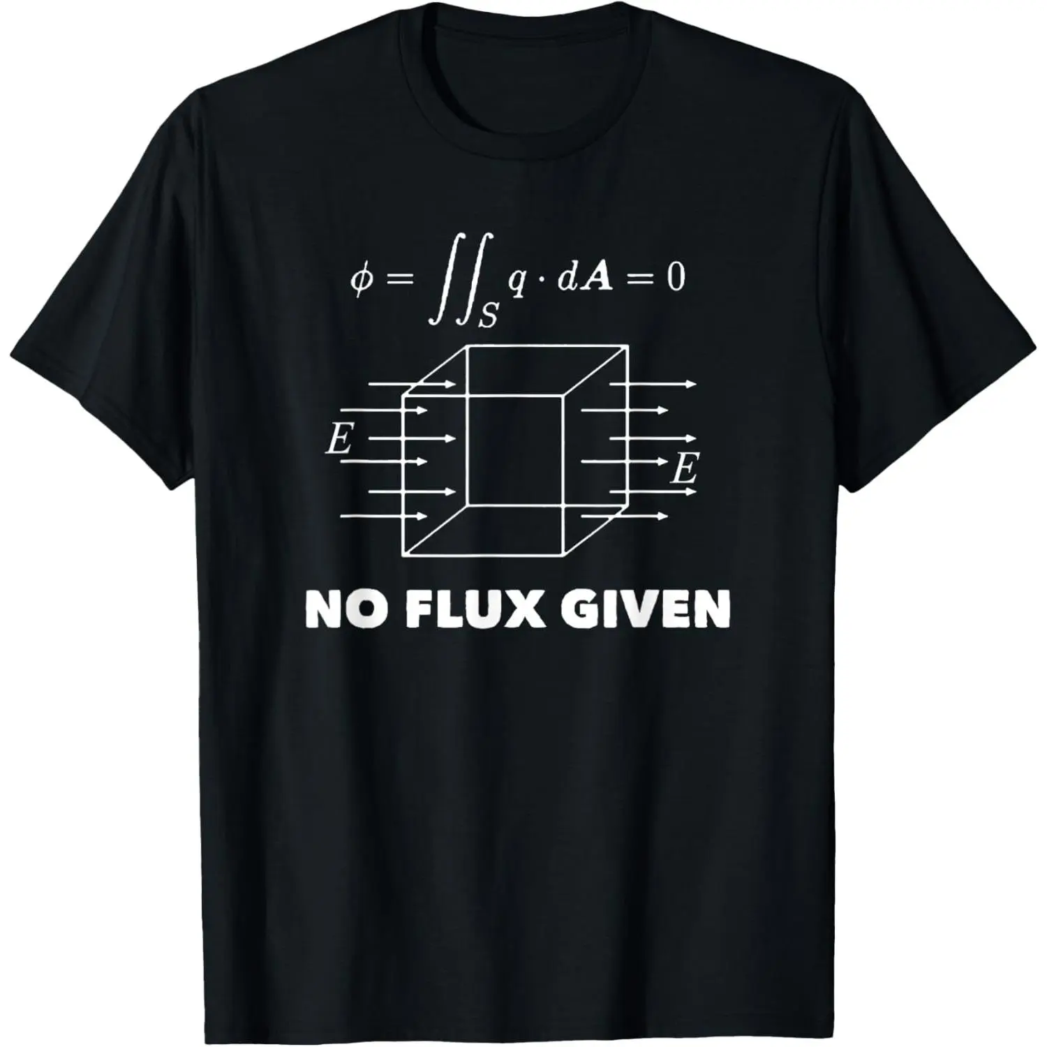 Physics Shirt, No Flux Given Physics Science T-Shirt,Made in USA