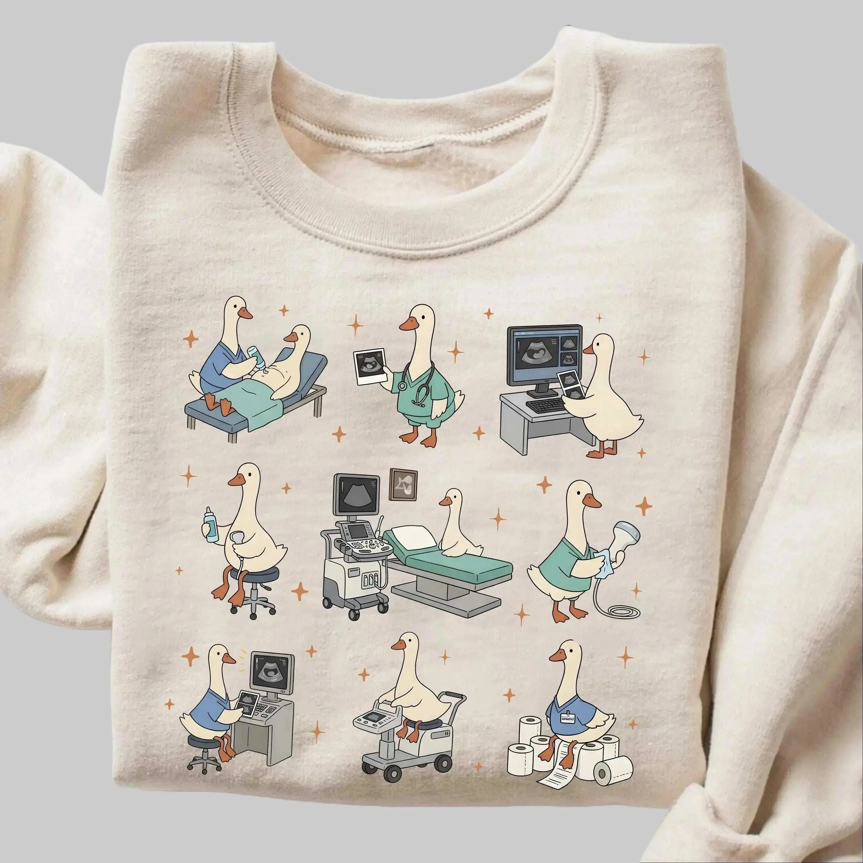 Sonography Tech Silly Goose Sweatshirt, Ultrasound Tech Gift, Sonographer Graduation Gift, Nurse Ultrasound