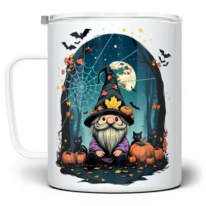 LOFTIPOP Halloween Gnome Mug, Cute Gnome Fall Autumn Cup, Designed and Printed in the USA by Loftipop