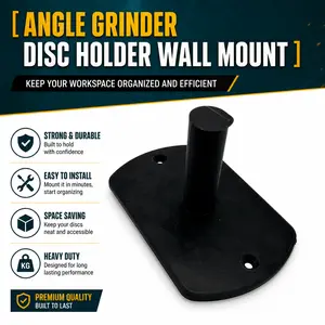 Angle Grinder Disc Holder Wall Mount Rack Organizer Grinding Wheel Storage