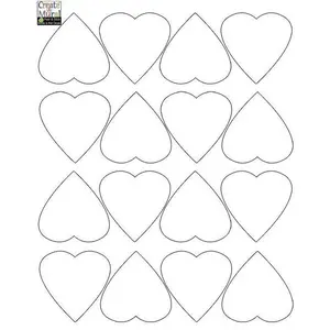 Heart Wall Decals -White