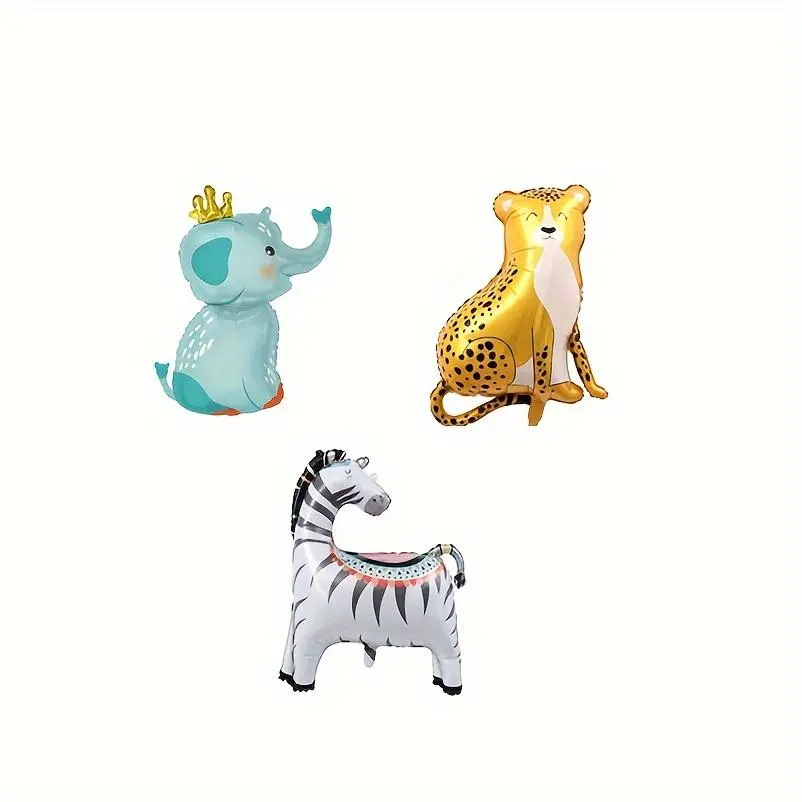 Cartoon Animal Series Balloon, 1 Count Cute Animal Shaped Balloon, Balloon Animals, Party Decoration Supplies for Birthday & Wedding & Festival