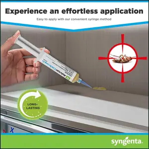 Advion Cockroach Gel Ba, 4 Tubes x 30-Grams, 1 Plunger and 2 Tips, German Roach Insect Pest Control, Indoor and Outdoor Use, Roach Killer Gel for American, German and Or Major Cockroach Species