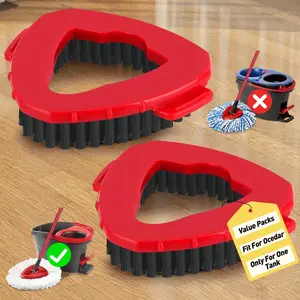 Spin Mop Replacement Heads Compatible with OCeda EasyWring 1-Tank System – Microfiber Refills for Bathroom & Tile Floor Cleaning