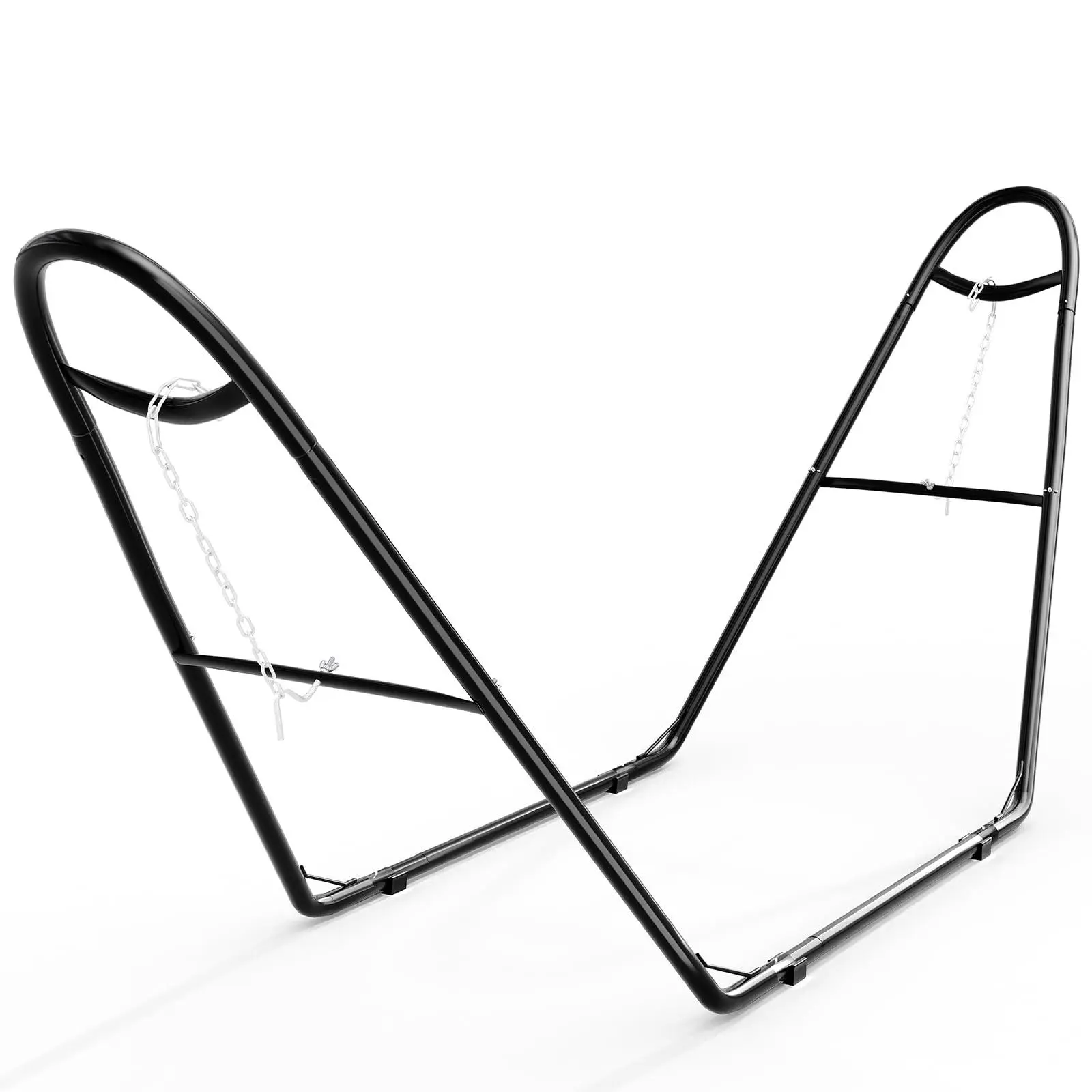 Garvee Heavy Duty Adjustable Steel Hammock Stand, 550 lbs Weight Capacity, Fits 9-14 Ft Hammocks, Weather Resistant & Easy Assembly for Garden, Patio and Camping