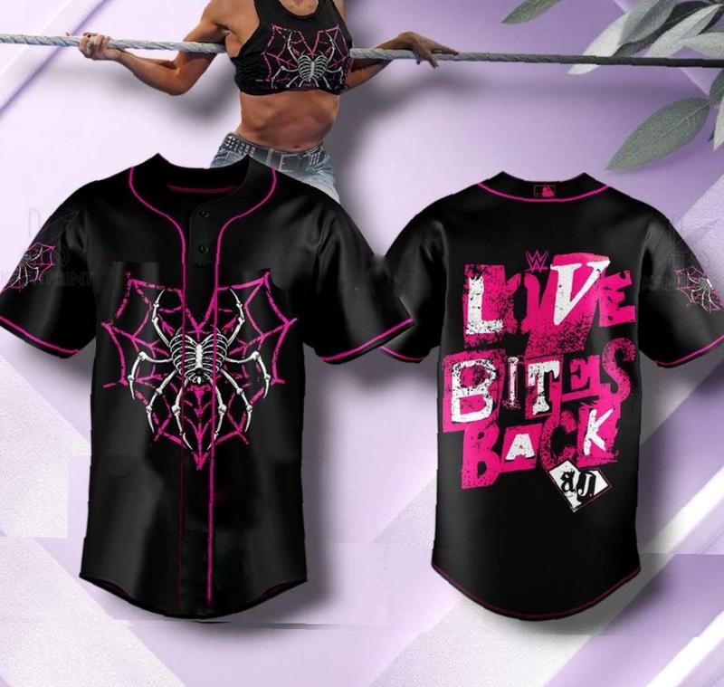 Premium AJ Lee Love Bites Back Baseball Jersey - Available Now