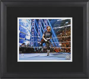 Sami Zayn WWE Framed Autographed 8" x 10" Elimination Chamber Photograph - Fanatics Authentic Certified
