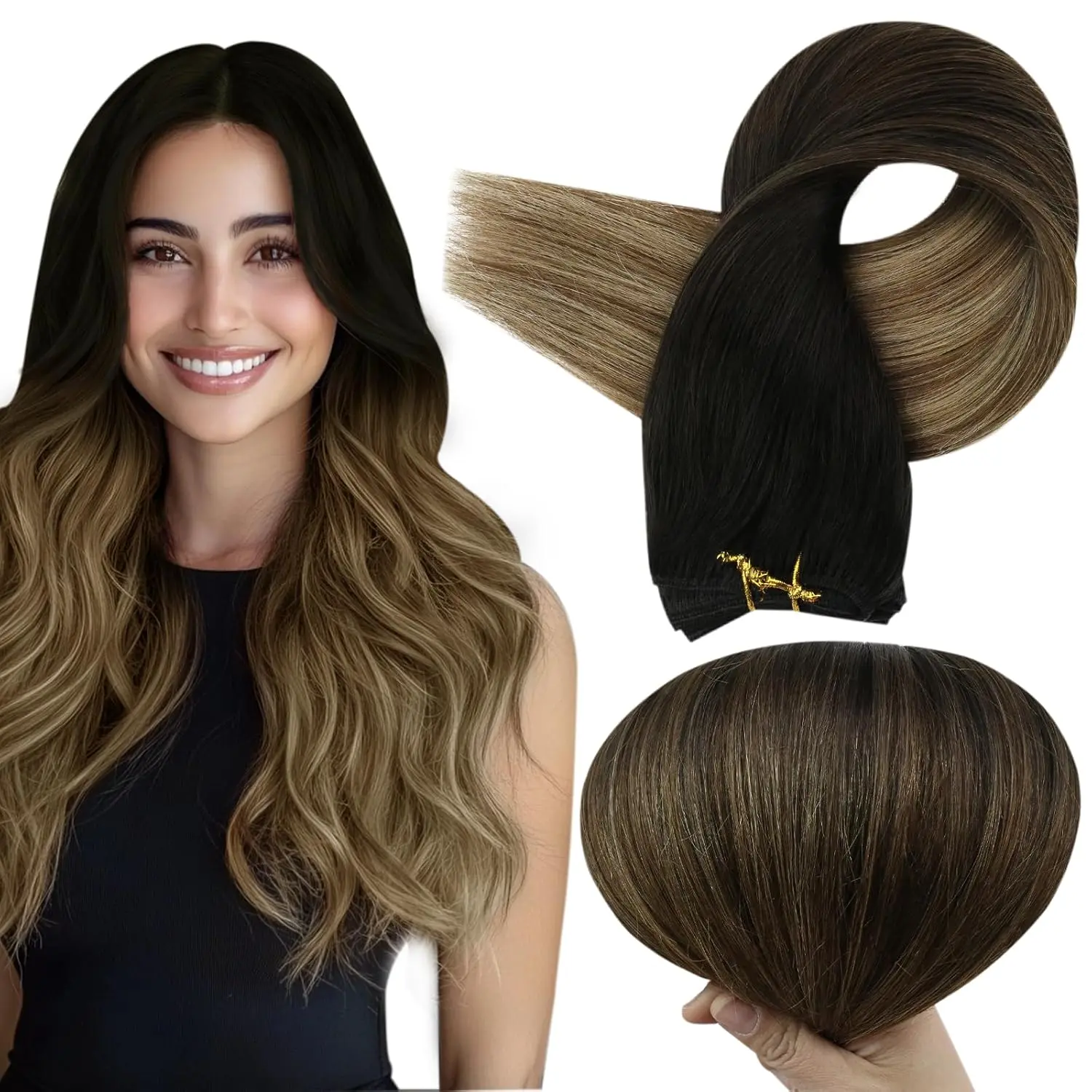 S-T1B/6P27 Black to Chestnut Brown Highlight Honey