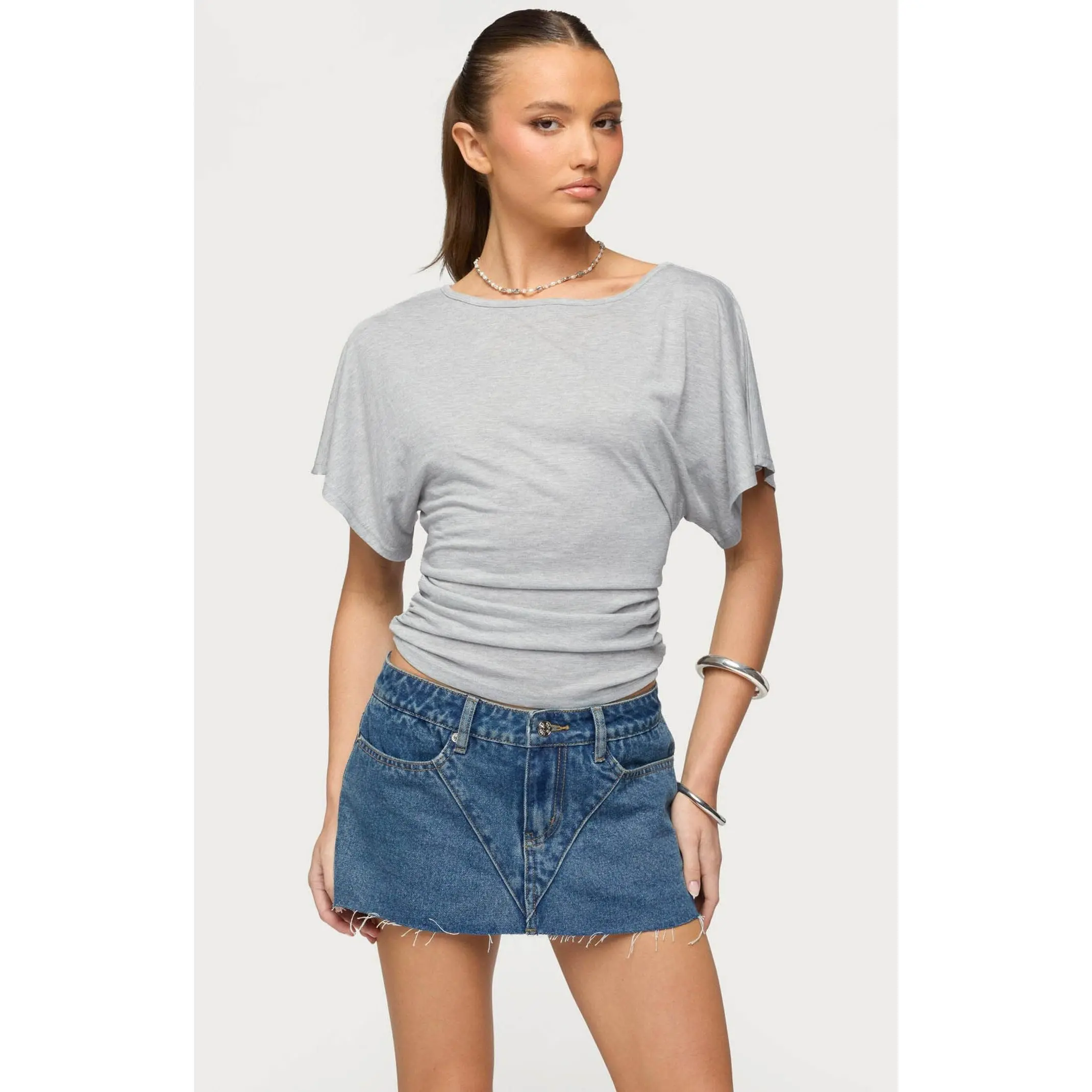 Edikted Women's Abriana Ruched Waist Top