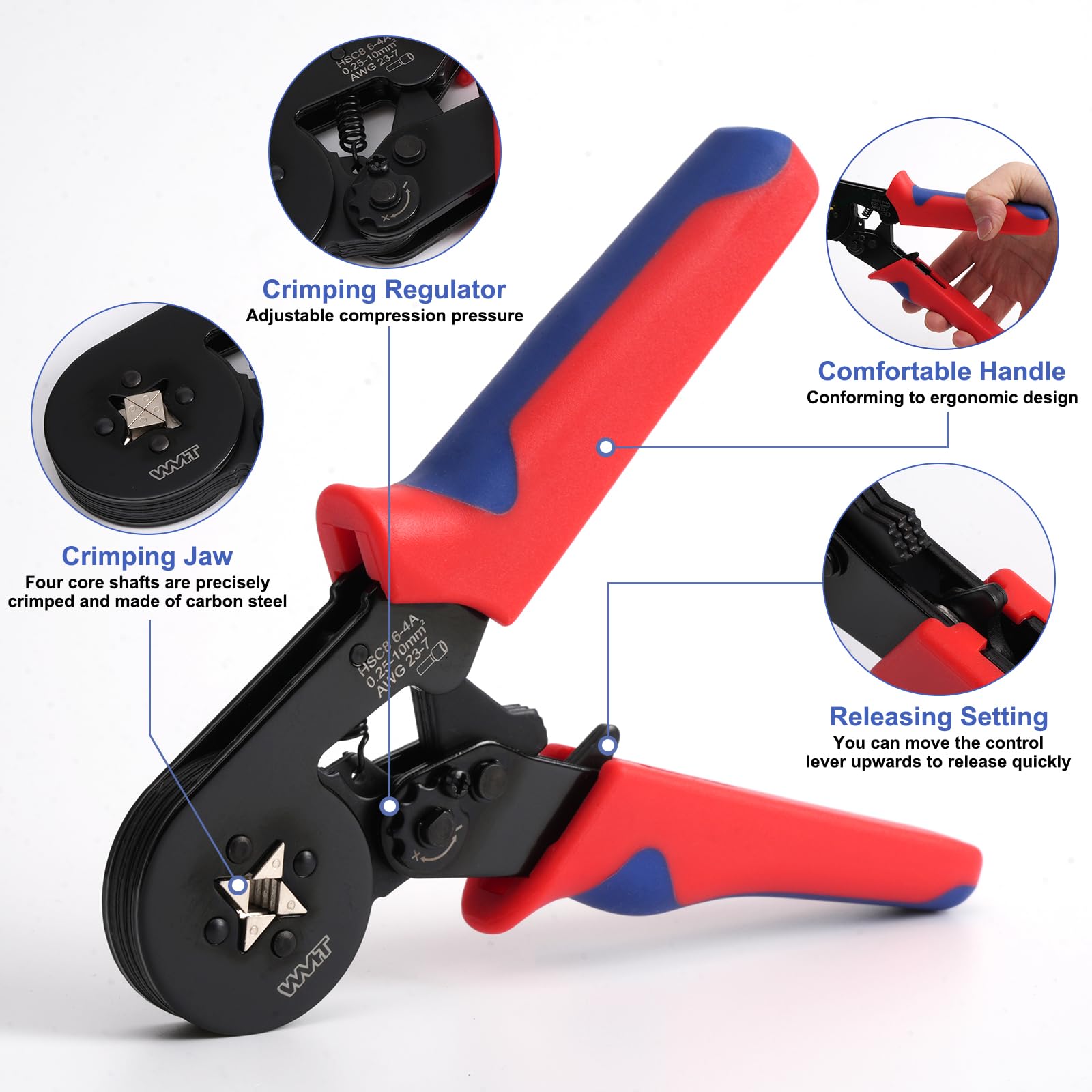 Crimping Tool Kit with 1200pcs Wire Connectors,Tube Terminal Connectors Set for Home circuits, automotive parts