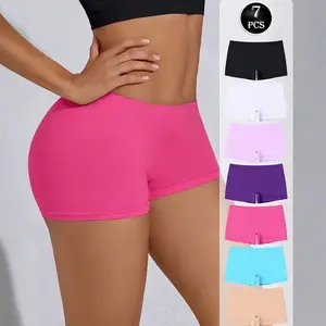 Women's Seamless Boxer Briefs-Mid-Rise High Support No Show Panties, Soft Breathable Fabric,Everyday Comfort & Lifestyles, Simple Design, Smooth Texture, Workout Underwear, Minimalist Style, Durable Construction, Multipack Underwear, Workout Essentials