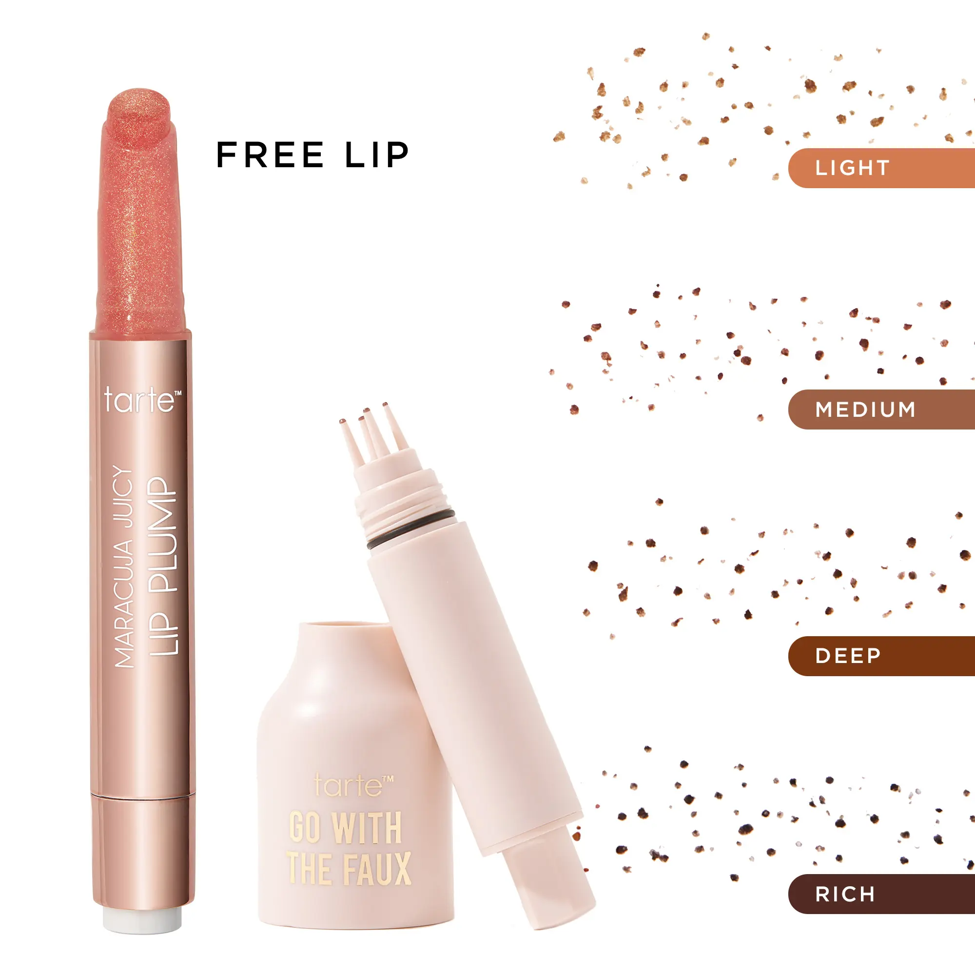tarte freckle stamp and maracuja juicy lip shimmer duo tarte freckle stamp and maracuja juicy lip shimmer duo