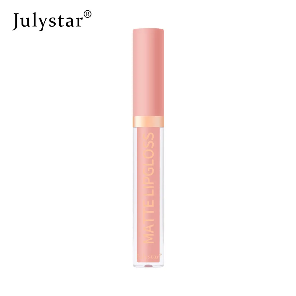 Julystar Matte Lip Glaze Matte Lipstick Non-Stick Cup Non-Fade Lip Gloss Makeup Glossy Cosmetic Lip Care