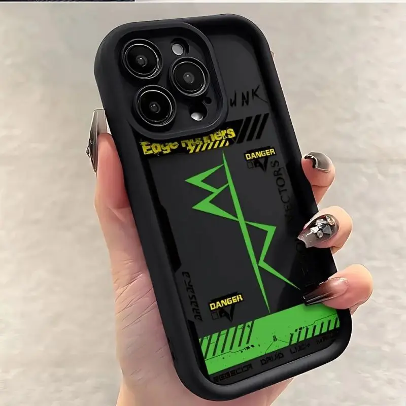 C-Cy.b.e.r.punk Style Frame Pattern Phone Case Phone Case for iPhone 17/16/15/14/13/12/11 ProMax Plus for Samsung phones,an excellent gift for friend or fans.