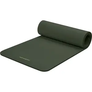 Solana Yoga Mat 1" & 1/2" Thick W/Nylon Strap for Men & Women - Non Slip Exercise Mat for Yoga