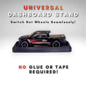 Dashboard Stand for Hot Wheels Cars | Universal Fit for 1:64 Diecast | No Glue Needed