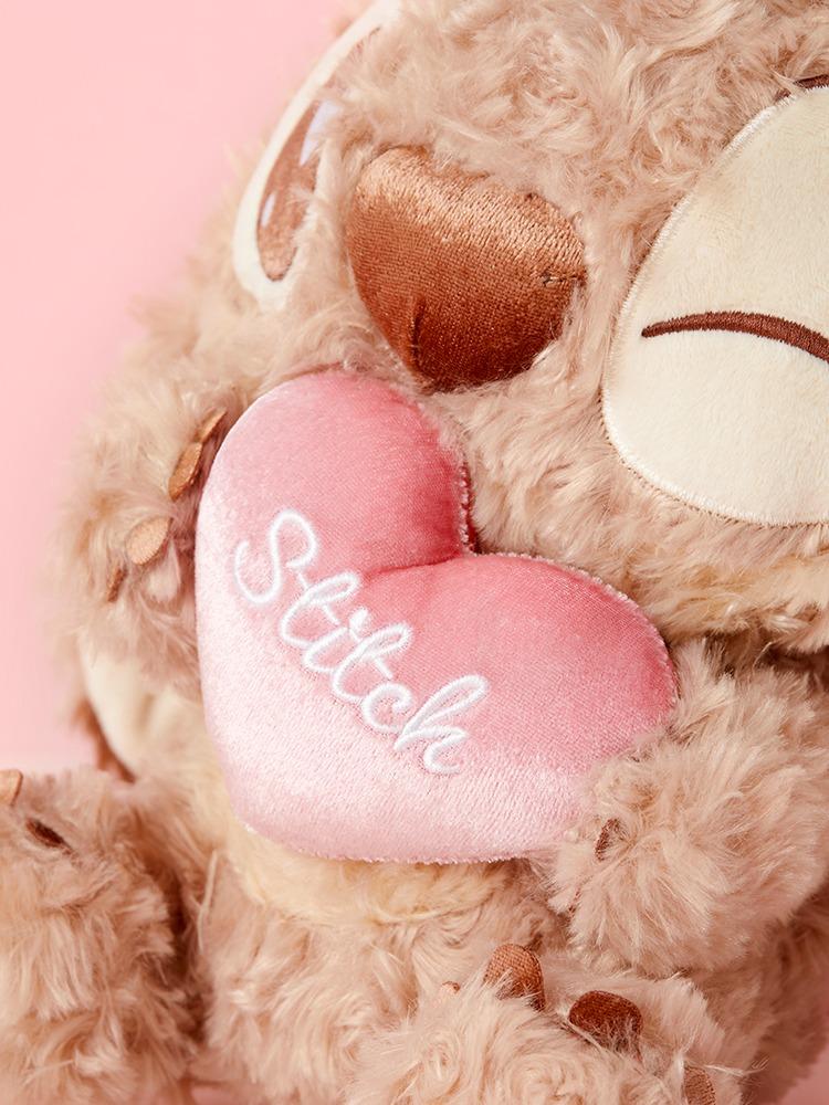 Disney Stitch Winnie Series No.10 Chocolate Costume Sitting Plush Doll - Comfortable Plush Toys, Valentine's Day Gift