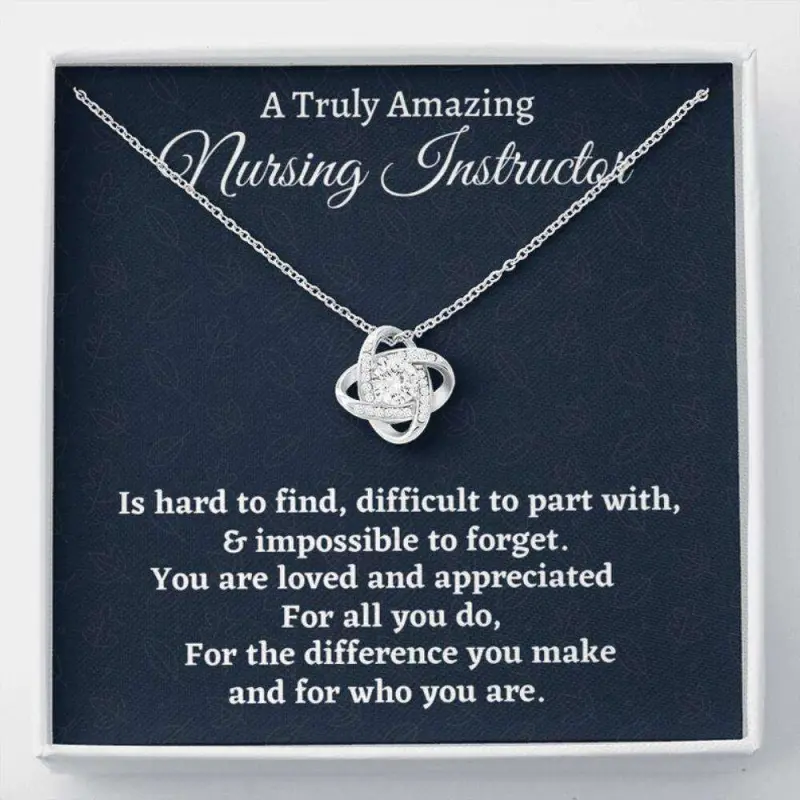 Friend Necklace, Nursing Instructor Gift, Appreciation Gift For A Nursing Instructor, Love Knot Necklace 216, Friendship necklace, matching sets, BFF gifts, meaningful jewelry, best friend forever