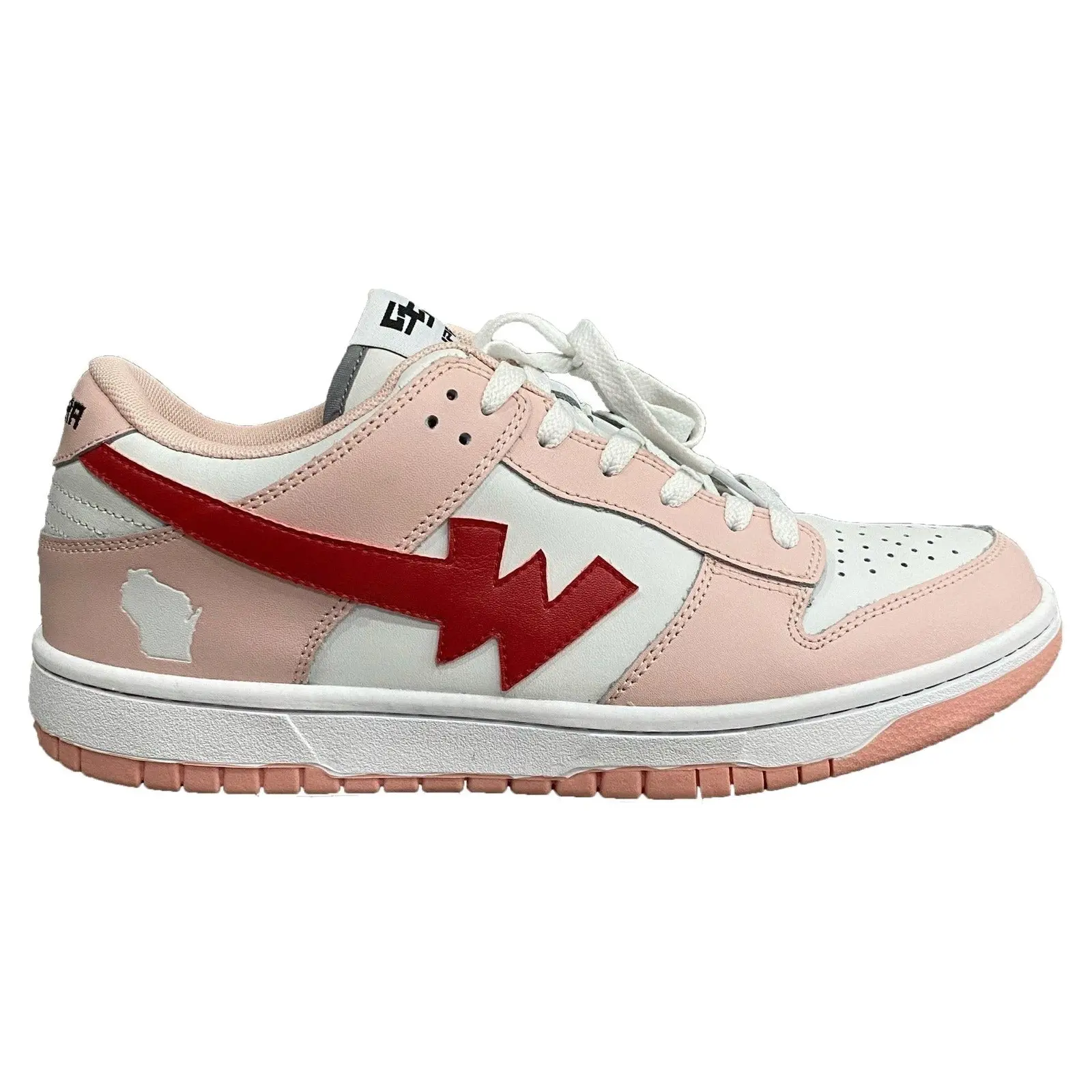 Supra Sneakers State Low "Rose", Footwear, Shoe, Trainer, Leather, Low Top, 100% Authenticity Guaranteed, Us M 10