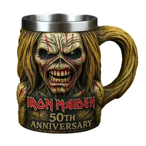 Iron Maiden 50th Anniversary 3D Mug, Collectible Memorial Gift, Unique Design Fan Favorite, Perfect for Music Lovers and Fans