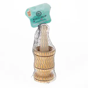 Wood Mortar Crusher Small Kitchen Utensil for Crushing Garlic Herbs Spices Made in Turkey Real Wood