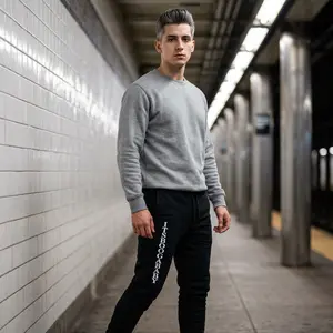 Embroidered 'It's Booga Baby' Joggers – Casual Fleece Lounge Pants Customizable