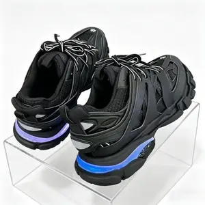 2026 Luxury Light-Up Sneakers LED Track 3.0 Retro Bright Shoes Premium Upper Shock-Absorbing Cushion Anti-Slip Sole Warm Sporty Streetwear Essential
