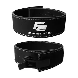 Fit Active Sports Lever Powerlifting Belt for Heavy Squats,  Gym Deadlifts - For Men & Women